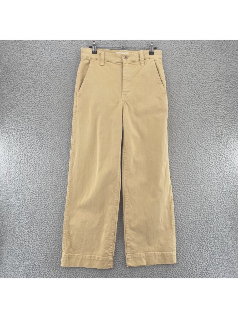 Madewell Jeans Womens 25 Beige Ankle Straight Leg Cotton Stretch Denim Pockets